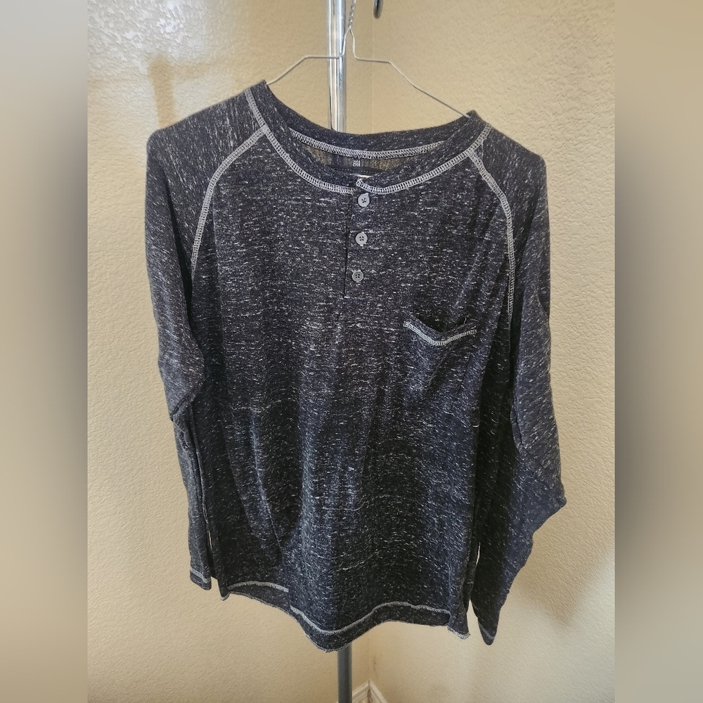 Broken Threads Henley Long Sleeve With Pocket